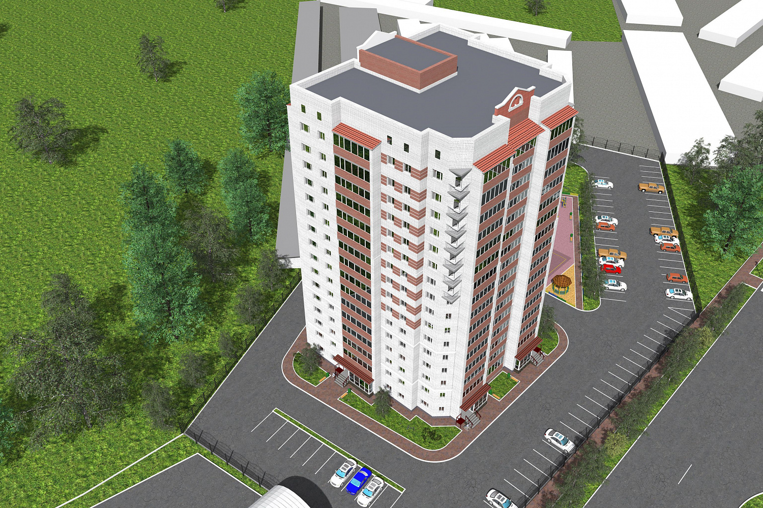Строительство нового жилого комплекса в микрорайоне Благовещенска